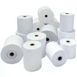 Rotoli carta termica 57mmx25mt. anima 12mm D44mm