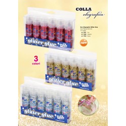 Glitter Glue olografica -6pz - 53Ml