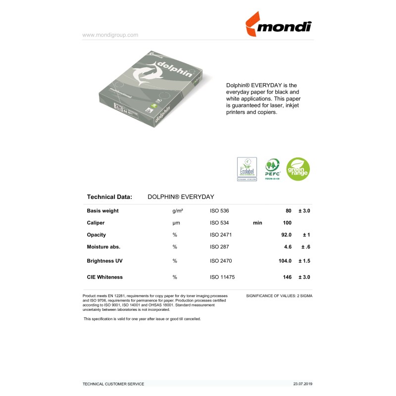 Carta Rotatrim A3 80gr 500 fogli Mondi | Carta uso comune 