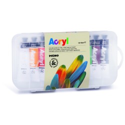 Astuccio 10 colori acrilici da 18ml Primo