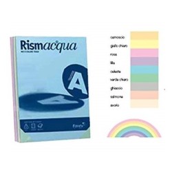 Carta Rismacqua 140gr A4 200 fogli colori ass.