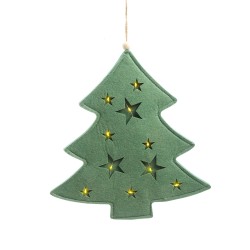 Albero panno h29 c/luci da appendere batt