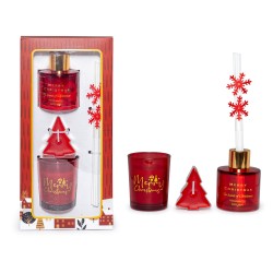 Conf.regalo candela + diffusore + tealigh