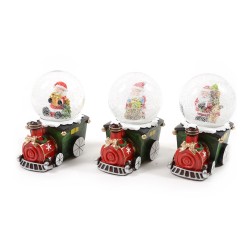 Globo neve Locomotiva c/Babbo h 7 3 soggetti