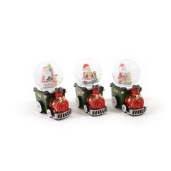 Globo neve Locomotiva c/Babbo h 13 3 soggetti