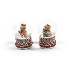 Globo neve Gingerbread h 6,5 2sog