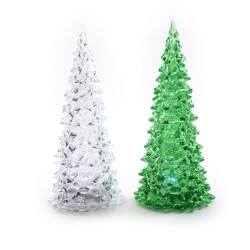 Albero plastica c/luci h22 2 colori - batt