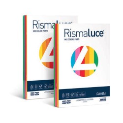 Carta Rismaluce 200gr A4 125 fogli - in 8 colori Cartotecnica Favini | Carta colorata in risme 