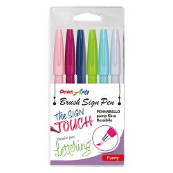 Taschina 6 Pennarelli Brush Sign Pen p. pennello