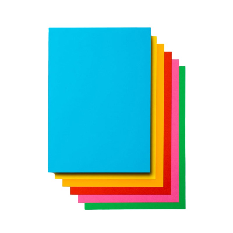 Carta Rismaluce 90gr A4 300 fogli colori assortiti Cartotecnica Favini | Carta colorata in risme 