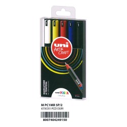 Astuccio Marker Posca PEN PC1MR 5 colori base