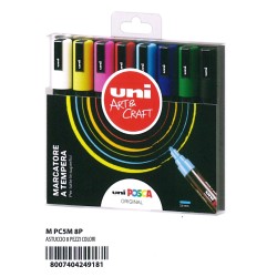 Astuccio appendibile 8 UniPosca PC5 8 colori