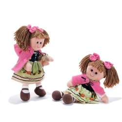peluches bambola di pezza "DORELLA" cm 35