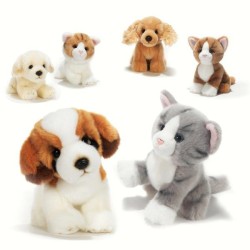 Peluche GATTI E CANI "PRETTY PETS" H. 18cm