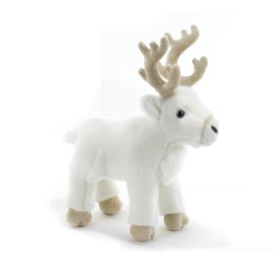 Peluche RENNA BIANCA  "RANGIE" L. 30 CM