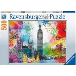 PUZZLE RAVENSBURGER 500 PEZZI. CARTOLINA DI LONDRA