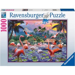 PUZZLE RAVENSBURGER 1000 PZ. FENICOTTERI ROSA