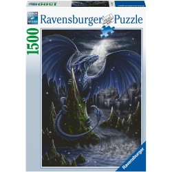 PUZZLE RAVENSBURGER 1500 PZ. L''OSCURO DRAGO BLU