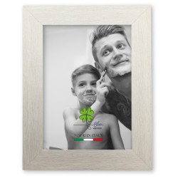 Cornice legno argento satinato 13x18