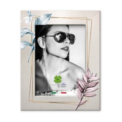 Cornice legno tag Ramo fiorito 13x18