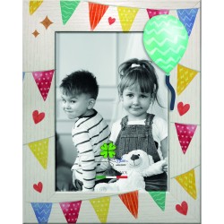 Cornice legno Festa tag Palloncino 13x18