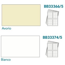 Blister 5 fogli A4 biglietti bomboniera stampabili