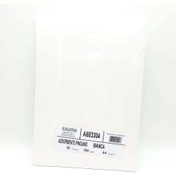 Carta assorbente bianca A4 25 fogli 150gr Pinguino