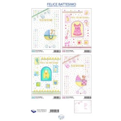 Sc.12 Biglietti Battesimo 4 sogg 12x18