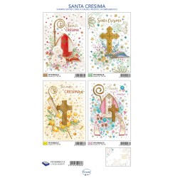 Sc.12 Bg.Cresima felicitazioni 4 sog 12x18