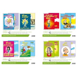 Sc.12 Biglietti COMPLEANNO DECENNI UM. 2 sog 12x18