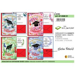 Sc.12 Biglietti LAUREA PORTASOLDI vert.4 sog 12x18