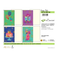 Sc.12 Biglietti senza testo 4 soggetti 12x18