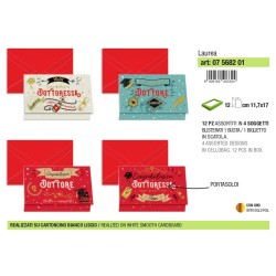 Sc.12 Bg.Laurea portasoldi 4 soggetti 12x18