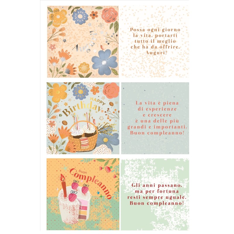 Esp. 54 Biglietti AUGURI cm.15x15 CON FARFALLA Ugotesi - marchi generici | Auguri 