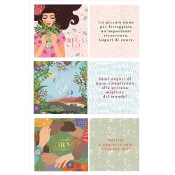 Esp. 54 Biglietti AUGURI cm.15x15 CON FARFALLA Ugotesi - marchi generici | Auguri 