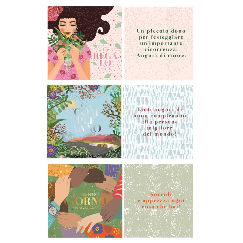 Esp. 54 Biglietti AUGURI cm.15x15 CON FARFALLA Ugotesi - marchi generici | Auguri 
