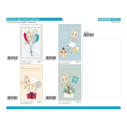 Conf.48 bg Cresima 9x14 4 soggetti c/glitter