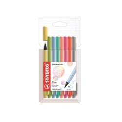 Astuccio in cartone 8 fineliner POINTMAX pastello
