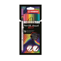 Pen 68 Brush Arty Astuccio cartone 10 colori