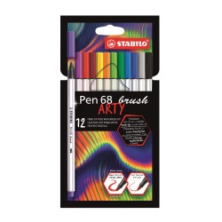 Pen 68 Brush Arty astuccio cartone 12 colore