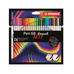 Pen 68 Brush Arty astuccio cartone 24 colori