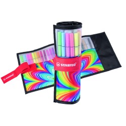 Stabilo Pen 68 ARTY rotolo 25 colori (20 + 5 fluo)