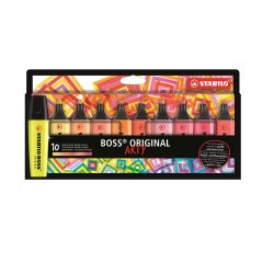 Astuccio 10 Evid. Stabilo BOSS ARTY colori caldi