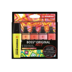 Astuccio 5 Stabilo BOSS ARTY colori caldi