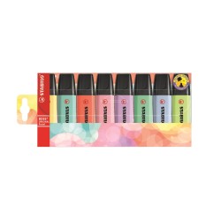 Astuccio 8 Evidenziatori Stabilo BOSS PASTEL