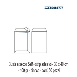 Cf. 50 Buste self BN ch.adesiva 100 g. 30x40 894