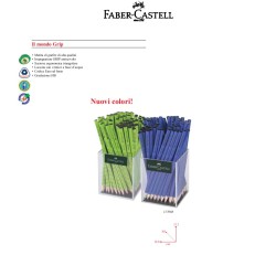 Set due barattoli trasparenti 144 matite Grip 2001