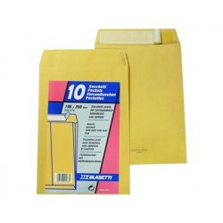 Cf. 10 Buste sacco avana 2 soffietti 100 g. 19x26 Blasetti | Busta a sacco 