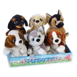 Pelouche FURBETTI CANI h 17 6 soggetti