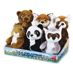 Pelouche FURBETTI BOSCO h 17 6 soggetti